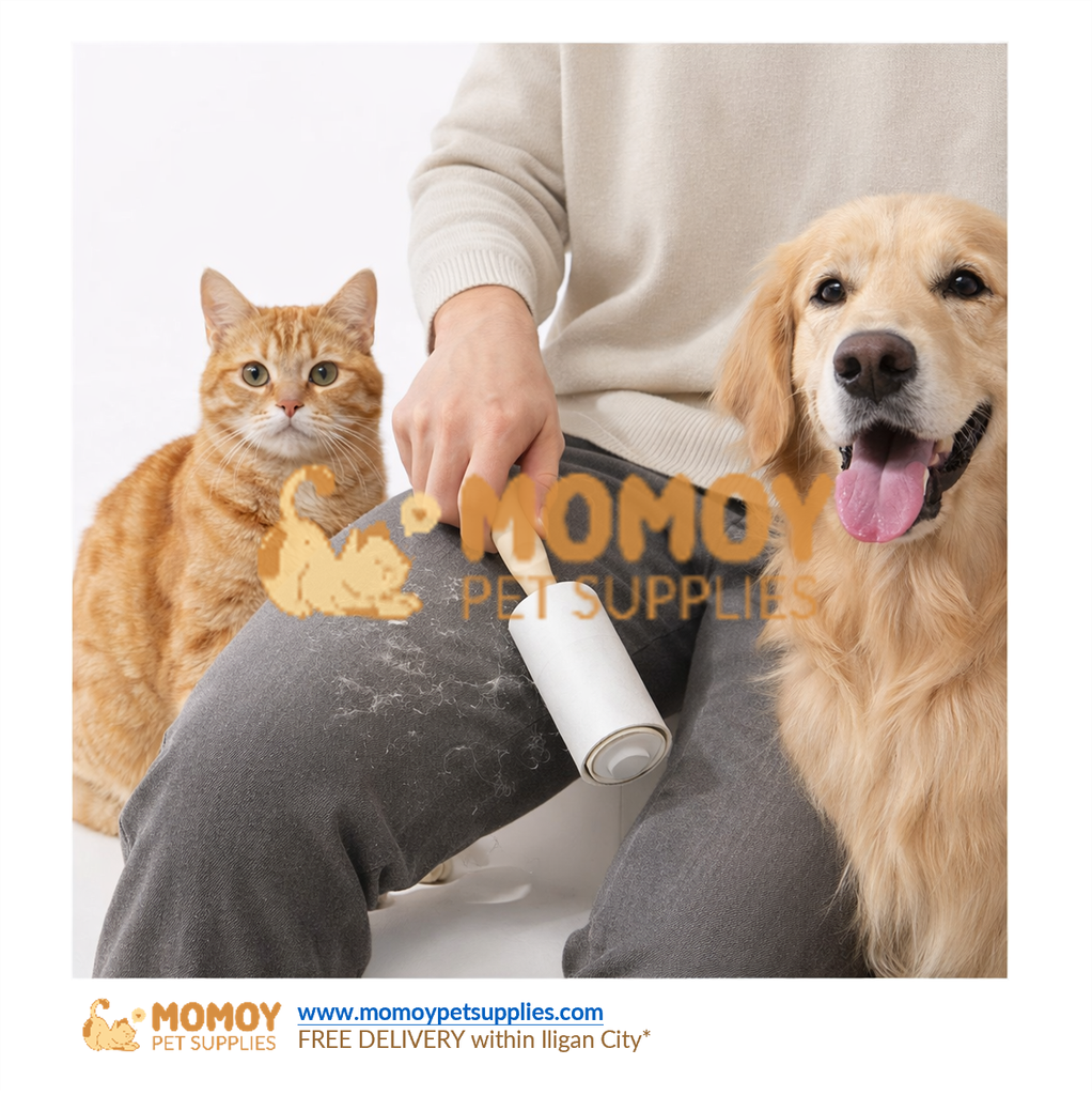 PET CARE REUSABLE PET HAIR LINT ROLLER - DOG & CAT FUR REMOVER FOR CLOTHES & FURNITURE