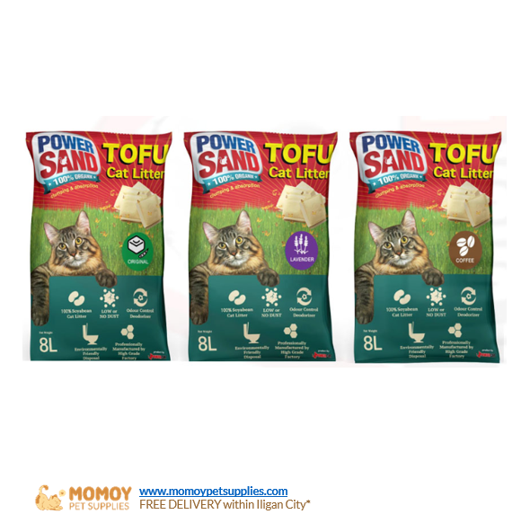 POWERSAND CAT LITTER TOFU 8L - P490