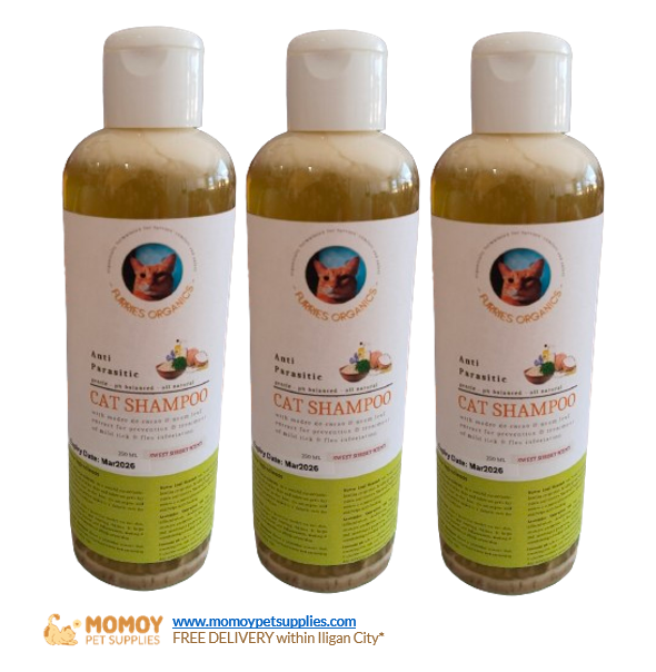 FURRIES ORGANICS GENTLE-PH BALANCED-ALL NATURAL CAT SHAMPOO (ANTI-PARASITIC) 250ML  