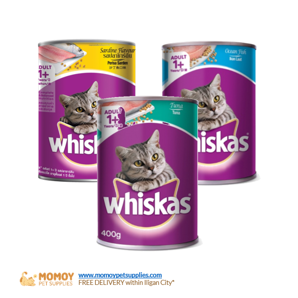 WHISKAS CAT FOOD WET - ADULT 400G CAN