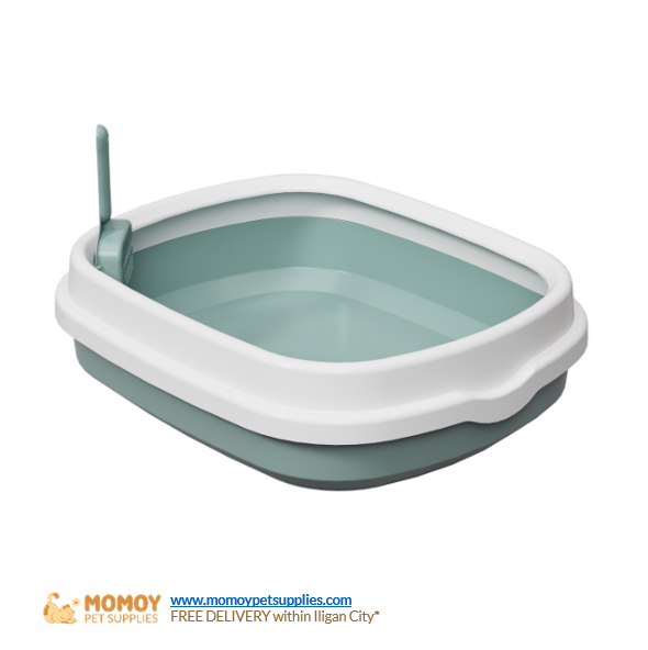 CAT LITTER BOX SPLASH PROOF W/ FREE SCOOP (Cat Litter Essentials)
