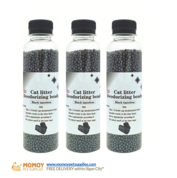 [R] CHARCOAL CAT LITTER SCENT BEADS 250ML - P140