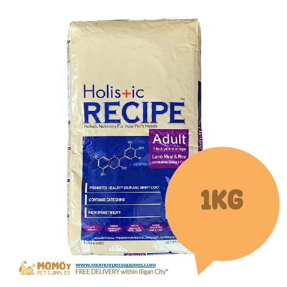 *NEW: HOLISTIC RECIPE DOG FOOD DRY - ADULT 1KG 