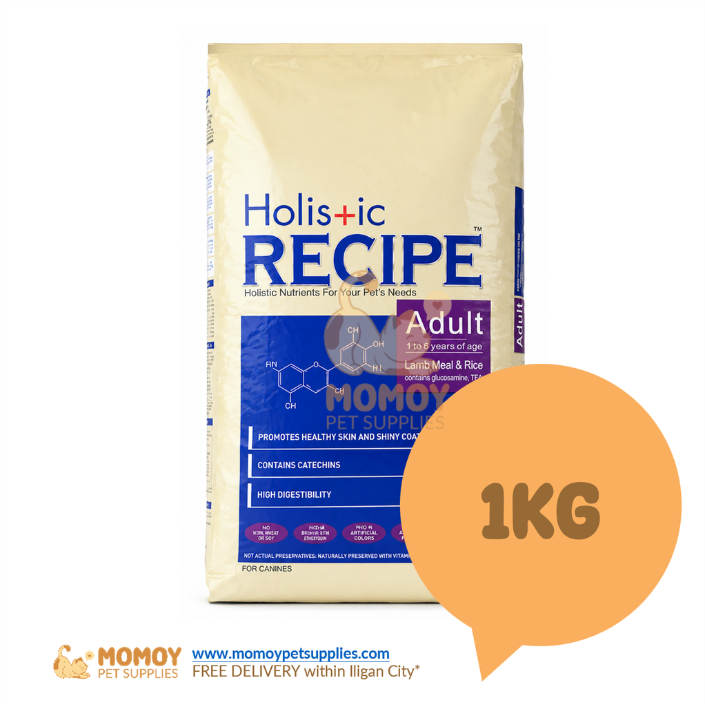 HOLISTIC RECIPE DOG FOOD DRY - ADULT 1KG (REPACK)