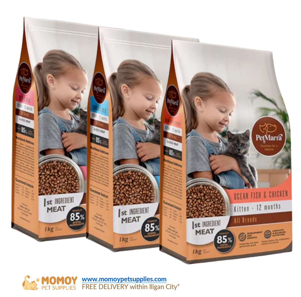 [R]PETMARRA CAT FOOD DRY - KITTEN 1KG (REPACK) P195