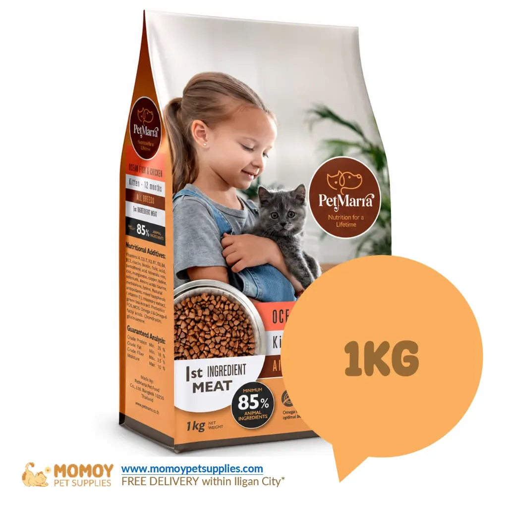 [R]PETMARRA CAT FOOD DRY - KITTEN 1KG (REPACK) P195