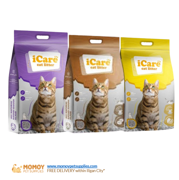 [R] I-CARE BENTONITE CAT LITTER SCENTED 10L-₱300