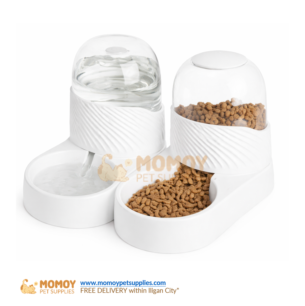 PET DRINKING AND FOOD DISPENSER WITH LARGE WATER CAPACITY 3.5L