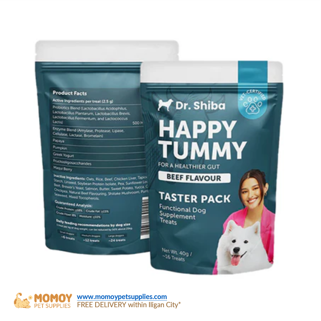 DR SHIBA HAPPY TUMMY PROBIOTICS TREATS FOR DOG DIGESTIVE CARE 40G (16TREATS)