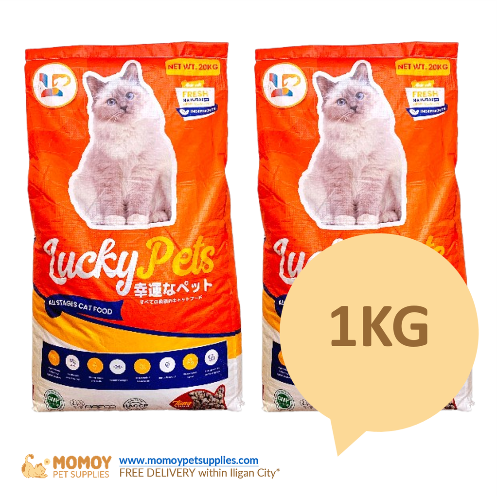 *NEW: LUCKY PETS CAT FOOD DRY - ALL STAGES 1KG (REPACKED)