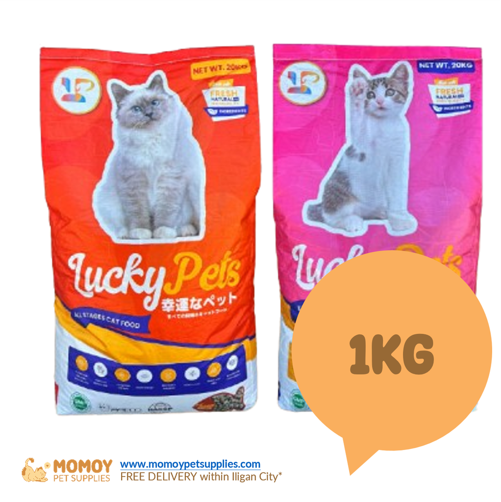 LUCKY PETS CAT FOOD DRY - ALL STAGES 1KG (REPACK)