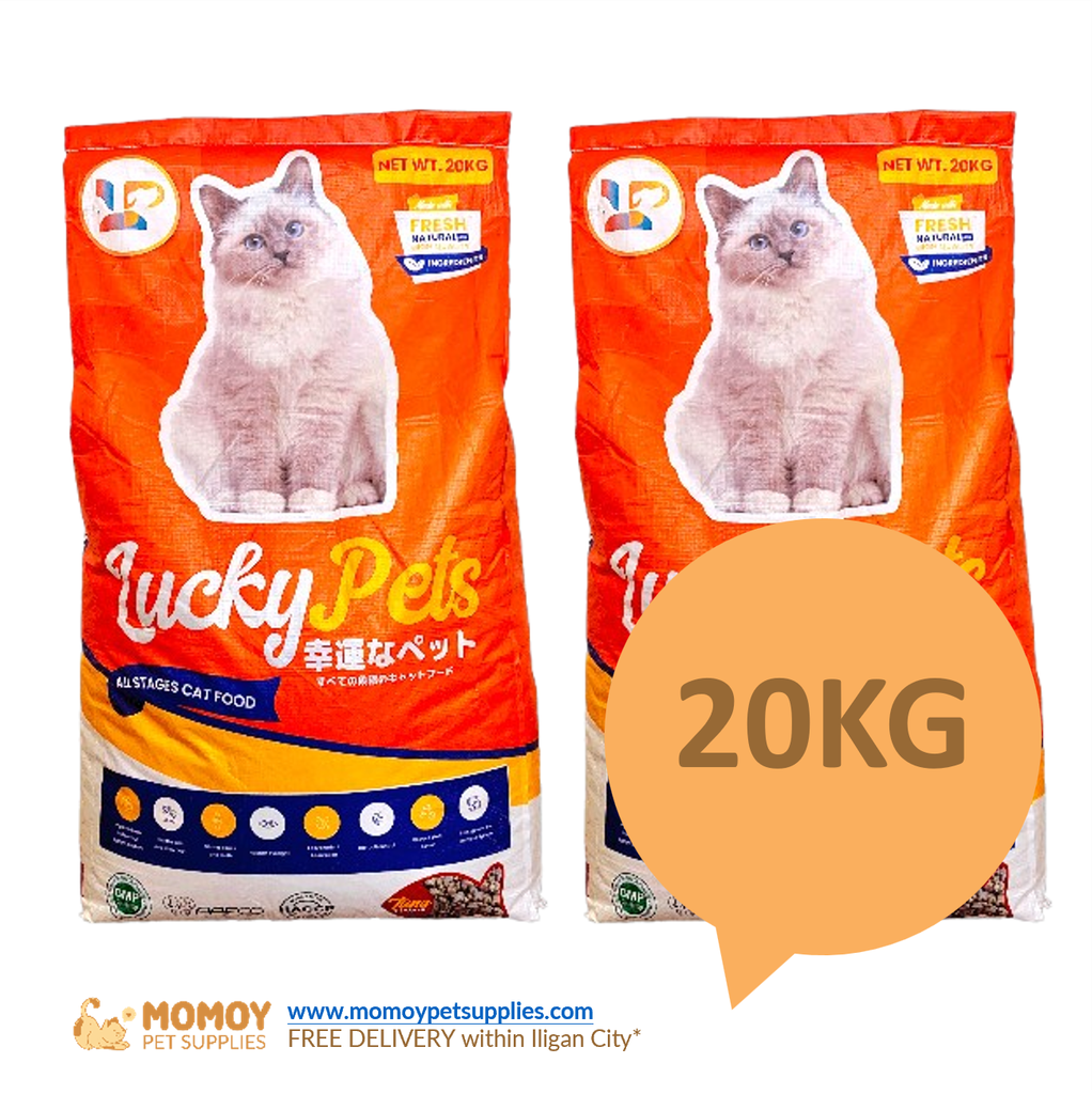 LUCKY PETS CAT FOOD DRY - ALL STAGES 20KG (REPACKED) P3600