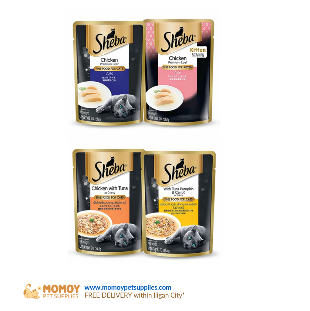 *NEW: SHEBA CAT FOOD WET - ADULT 70G POUCH 