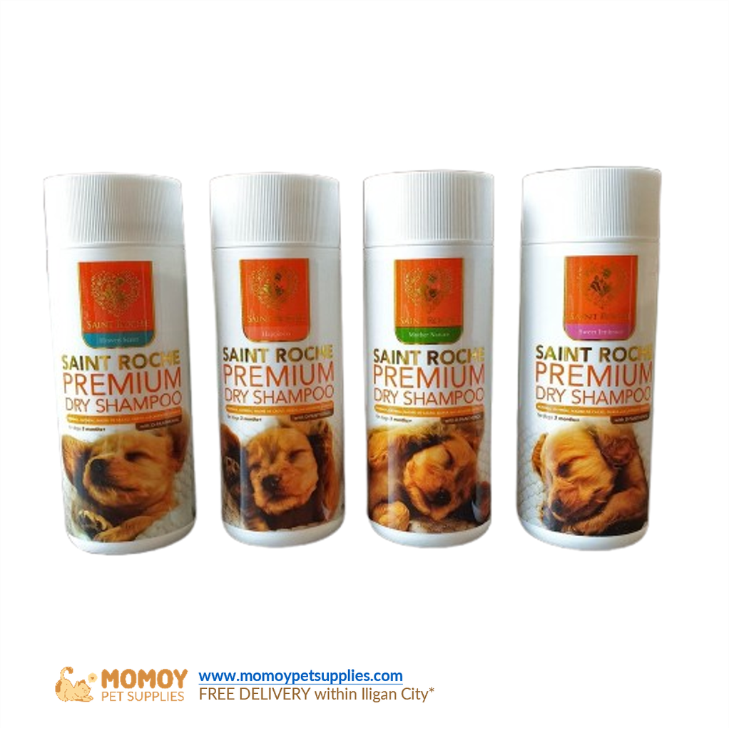 [R] ST. ROCHE PREMIUM ORGANIC DRY SHAMPOO FOR SOFT SHINY COAT - DOGS 128G - P190.00