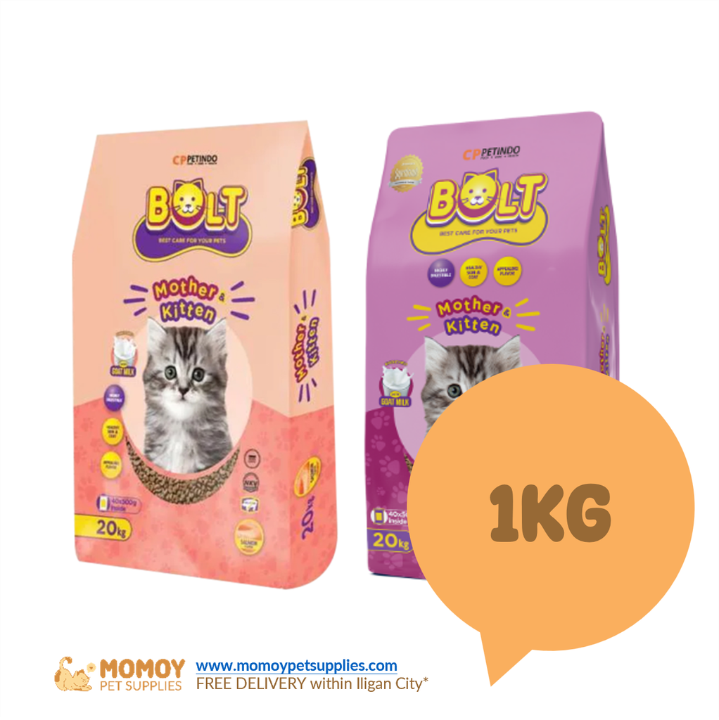 BOLT CAT FOOD DRY - MOTHER AND KITTEN 1KG (REPACK) 