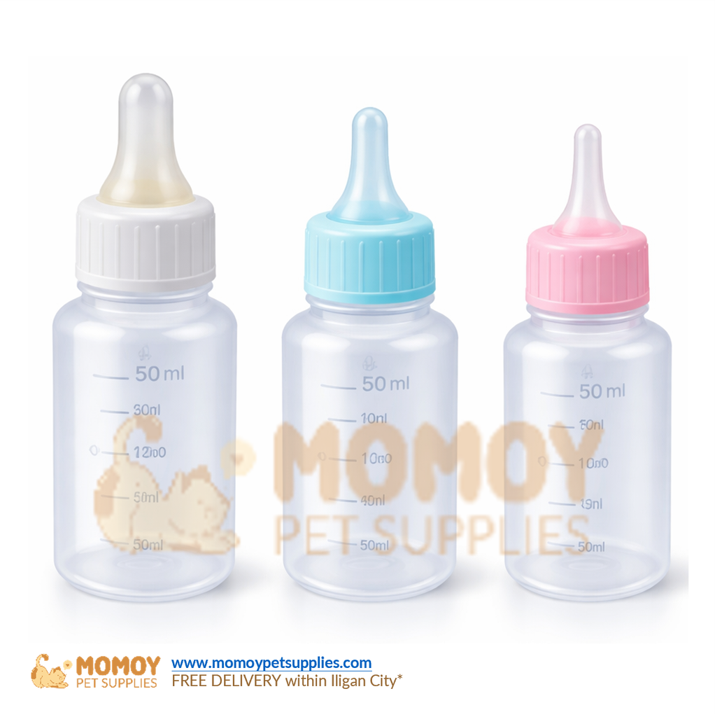 PET NURSING BOTTLE 50ML DIFFERENT NIPPLE (SOLD BY PIECE) 