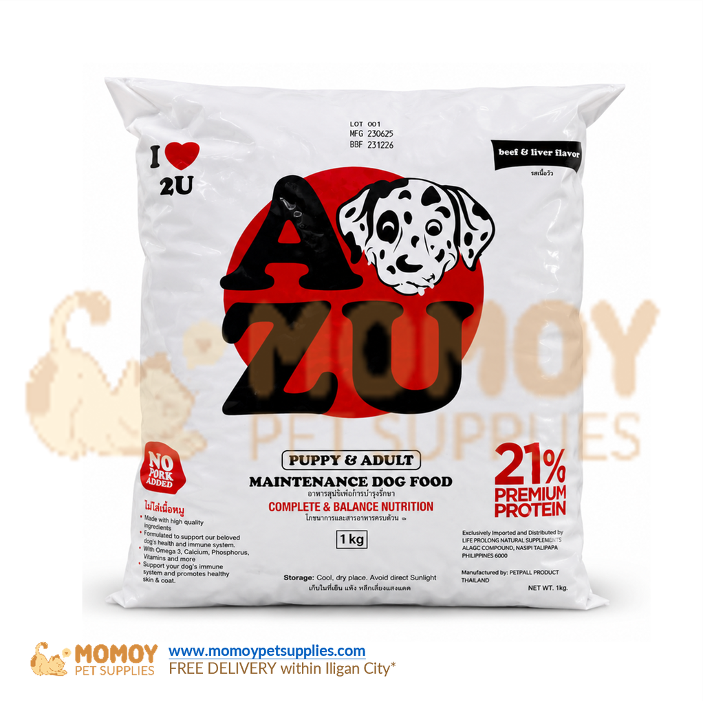 AZU DOG FOOD DRY - ALL STAGES 1KG (ORIGINAL PACKAGING)