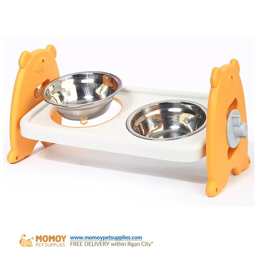 PET BOWL STAINLESSSTEEL ADJUSTABLE HEIGHT REMOVABLE BOWL 