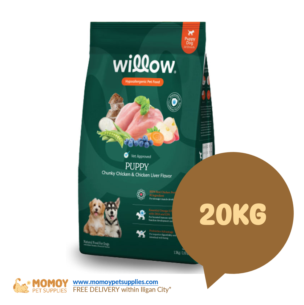 [R]WILLOW DOG FOOD DRY - HYPOALLERGENIC PUPPY 20KG (SACK) P3900