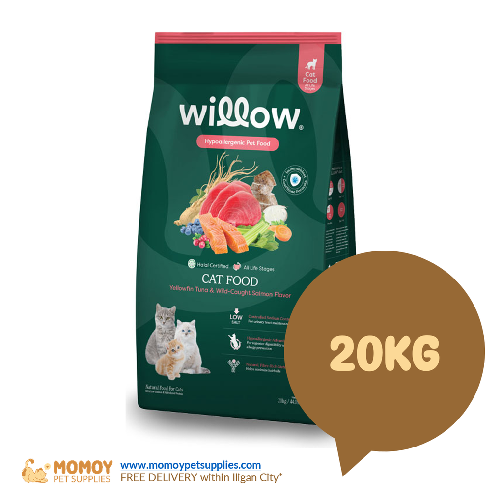 WILLOW CAT FOOD DRY - HYPOALLERGENIC ALL STAGES 20KG (SACK)