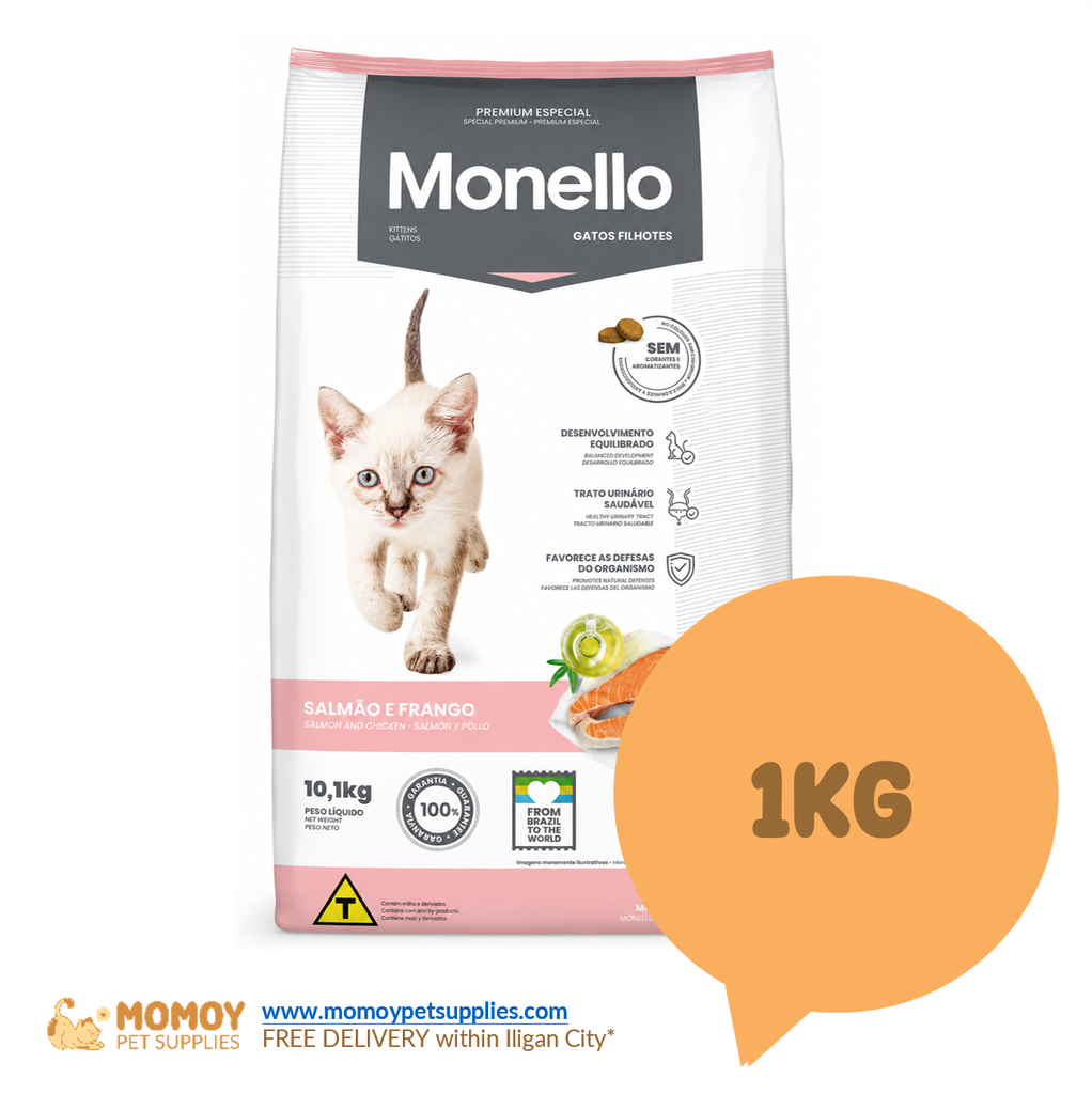 MONELLO CAT FOOD DRY - KITTEN 1KG (REPACK)