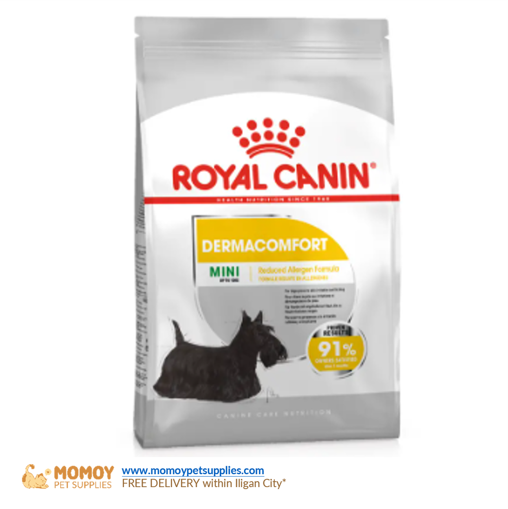ROYAL CANIN DOG FOOD DRY - MINI DERMACOMFORT 1KG ORIGINAL PACKAGING 