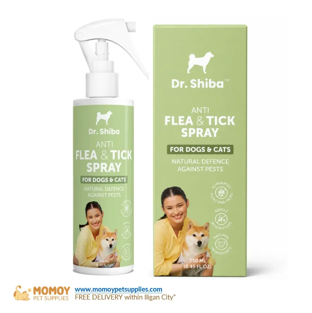 *NEW: DR. SHIBA ANTI TICK & FLEA SPRAY FOR CATS AND DOGS 250ML