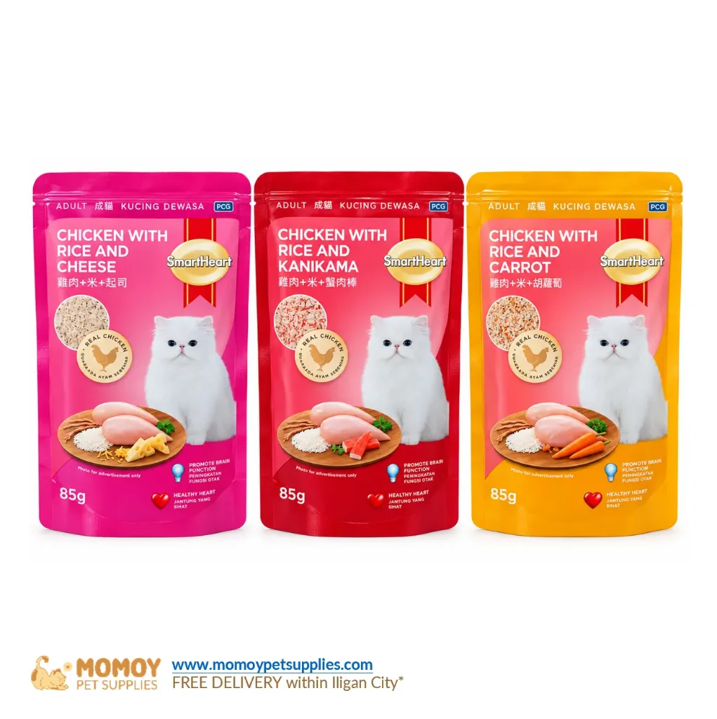 *NEW: SMARTHEART CAT FOOD WET - ADULT 85G POUCH