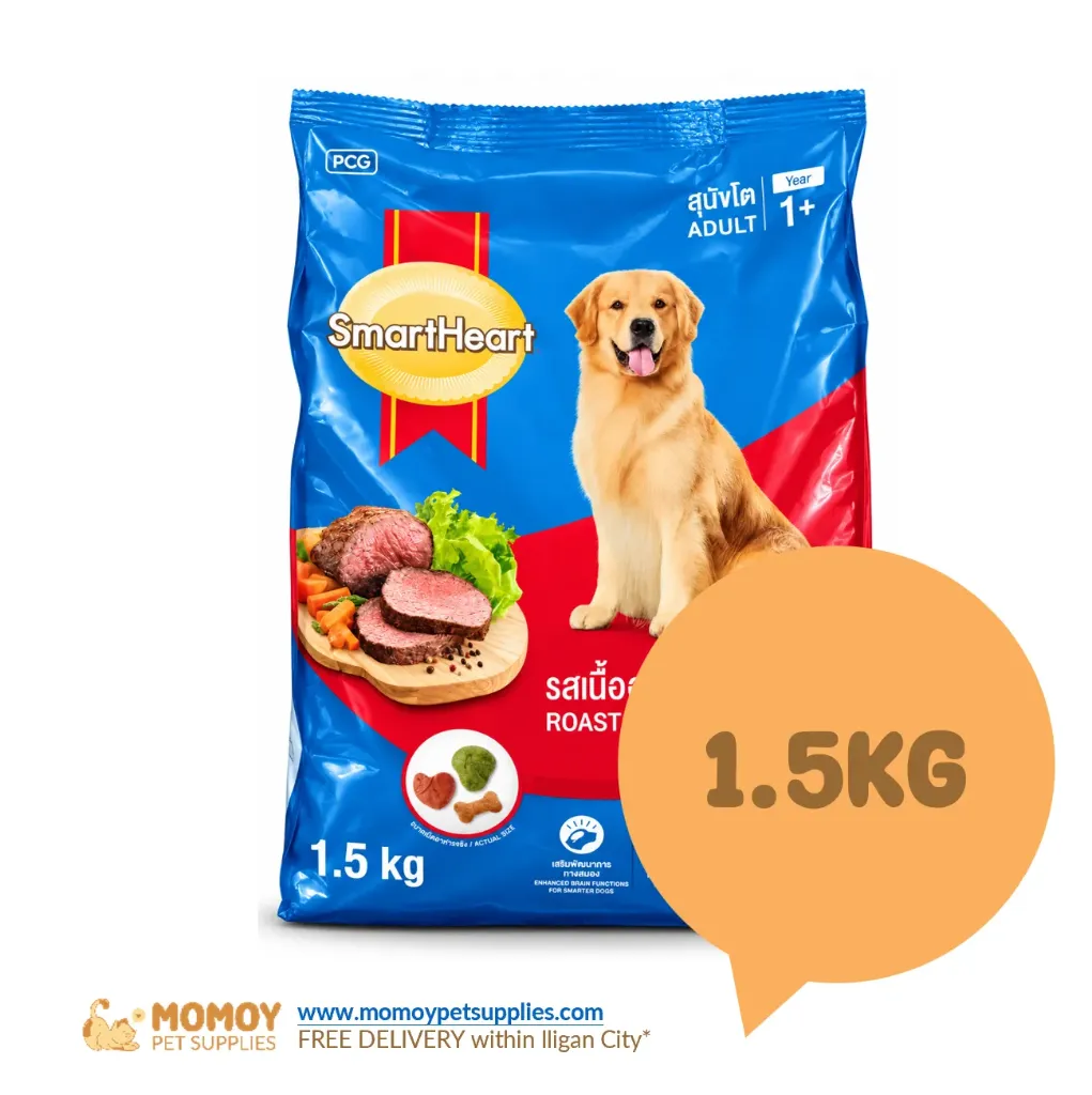 *NEW: SMARTHEART DOG FOOD DRY - ADULT 1.5KG (ORIGINAL PACKAGING)