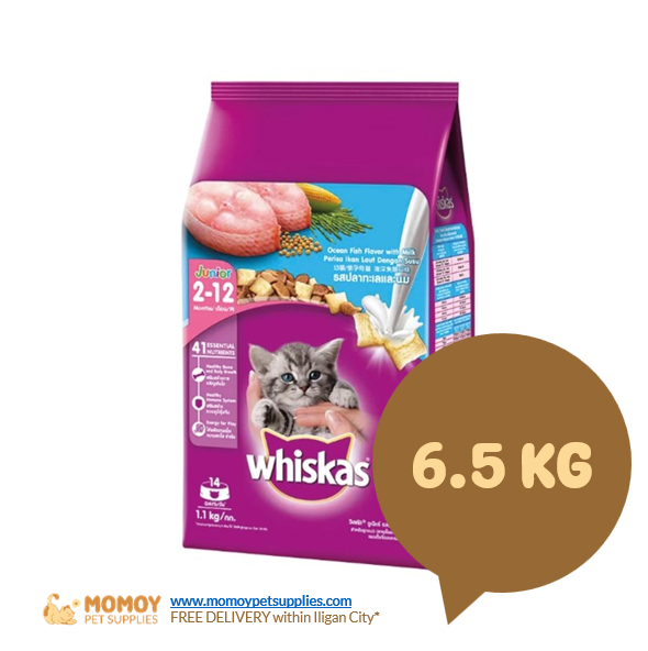 WHISKAS CAT FOOD DRY - KITTEN 6.5KG 