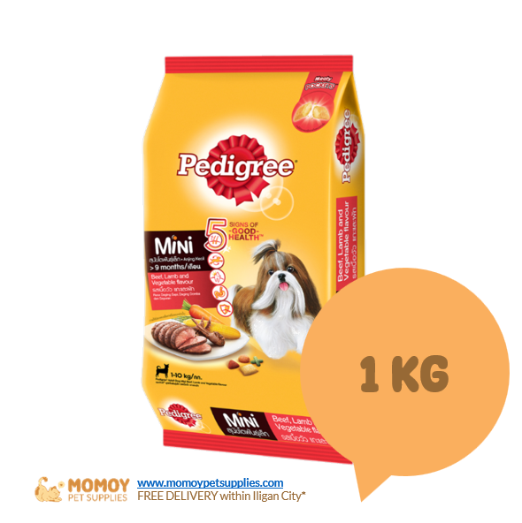 [R] PEDIGREE DOG FOOD DRY - ADULT MINI BREED 1KG - P160