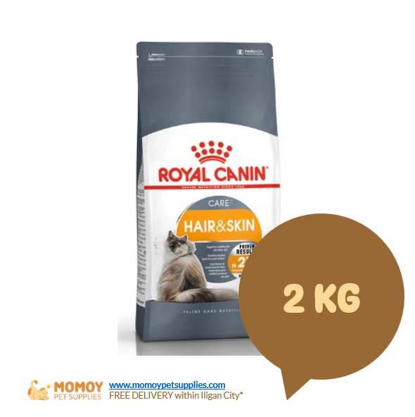 ROYAL CANIN CAT FOOD DRY - ADULT 2KG (HAIR & SKIN) ORIGINAL PACKAGING 