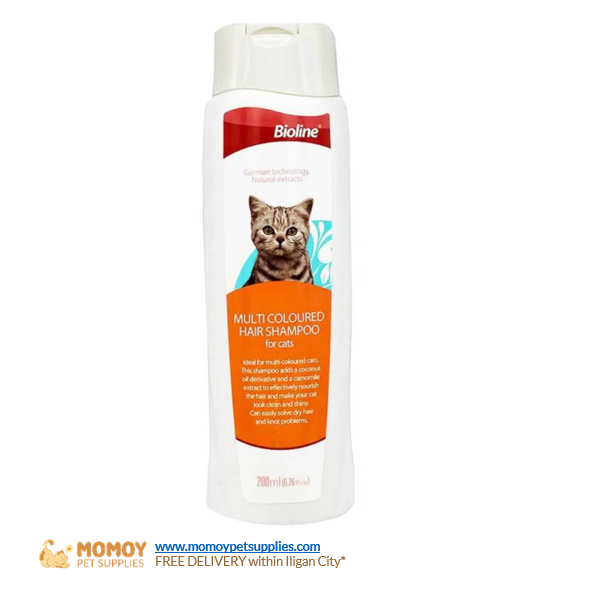 BIOLINE -MULTI-COLORED HAIR SHAMPOO FOR CATS 200ML