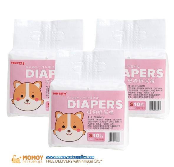 [R] TOMCAT DISPOSABLE DIAPER - FEMALE X-LARGE 10PCS PACK (12-20KG PET) - P250