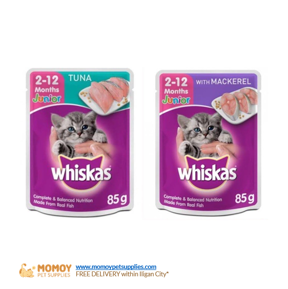 WHISKAS CAT FOOD WET - KITTEN 80G POUCH 