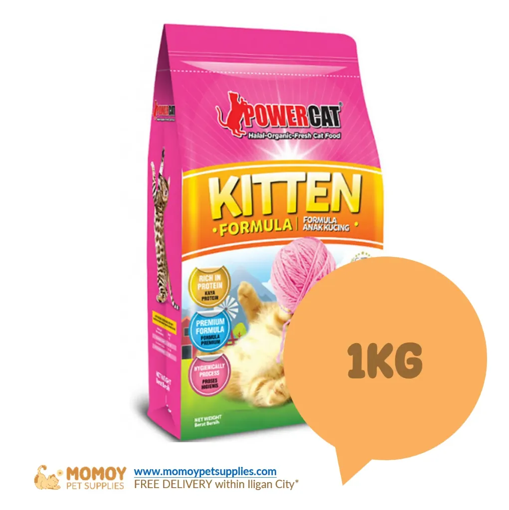 [R]POWERCAT CAT FOOD DRY - KITTEN 1KG (REPACK)P260