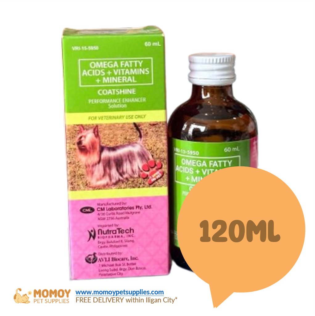 [R] COATSHINE - FOR CATS & DOGS 120ML (PEFROMANCE ENHANCER / VITAMINS) - P350