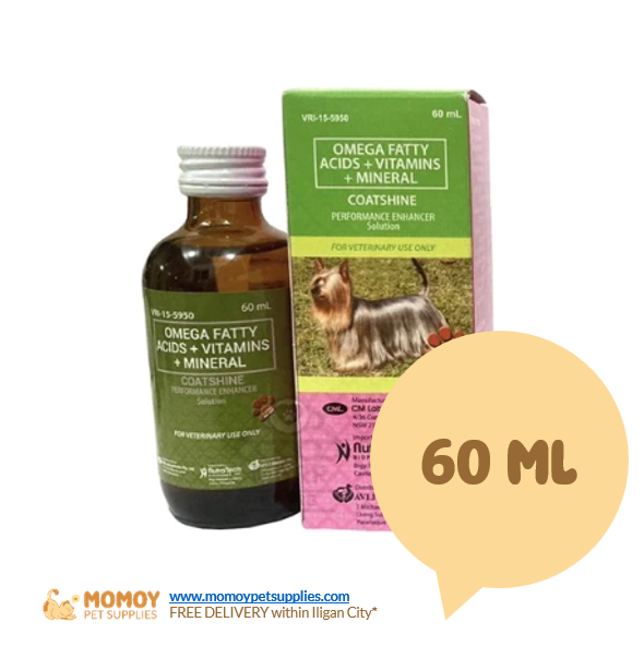 COATSHINE - FOR CATS & DOGS 60ML (PEFROMANCE ENHANCER / VITAMINS)