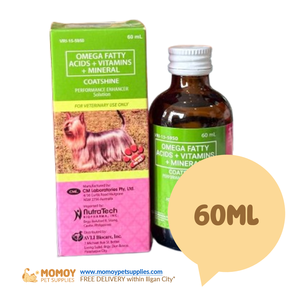COATSHINE - FOR CATS & DOGS 60ML (PEFROMANCE ENHANCER / VITAMINS)