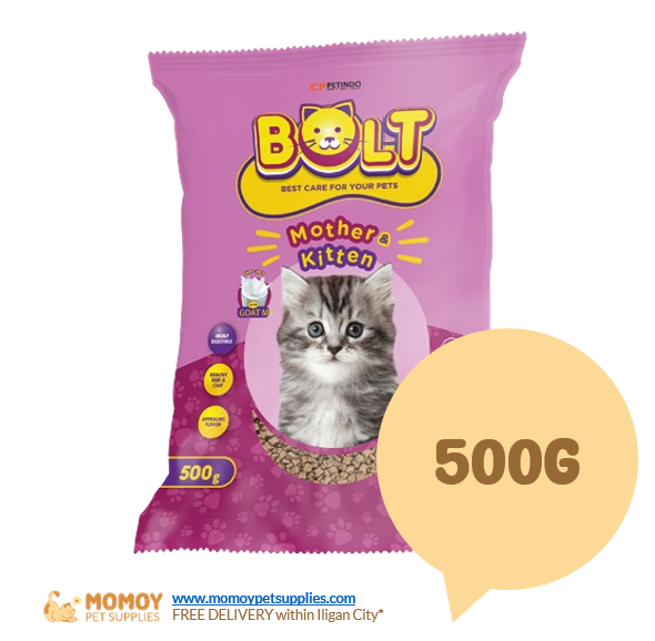 [R] BOLT CAT FOOD DRY - MOTHER & KITTEN 500G (ORIGINAL PACKAGING) - 90.00