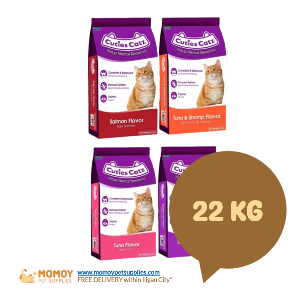 [R]CUTIESCATZ CAT FOOD DRY - ALL STAGES 22KG (SACK) P3300