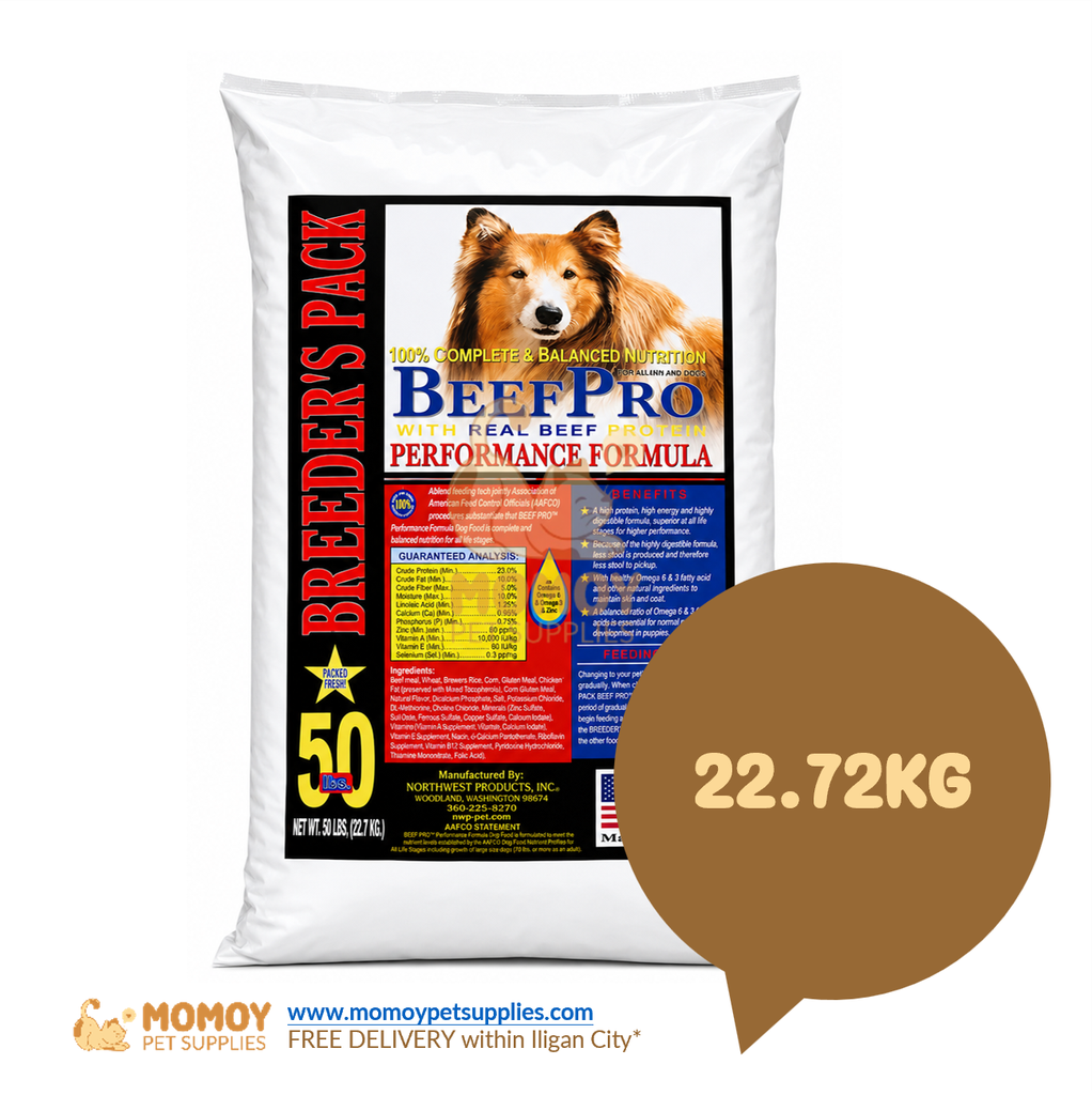 [R] BEEF PRO DOG FOOD DRY - ADULT 22.7KG (SACK) P3600