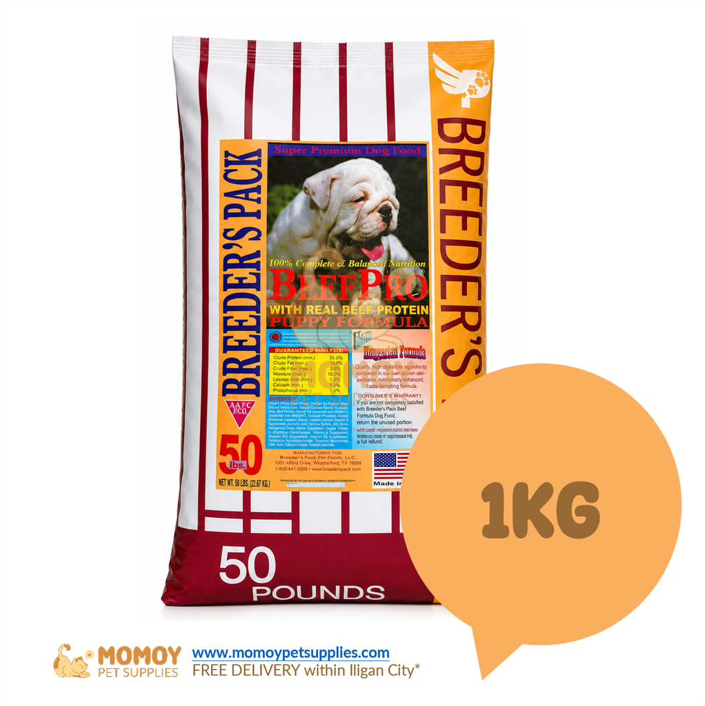 [R] BEEF PRO DOG FOOD DRY - PUPPY 1KG -P195.00