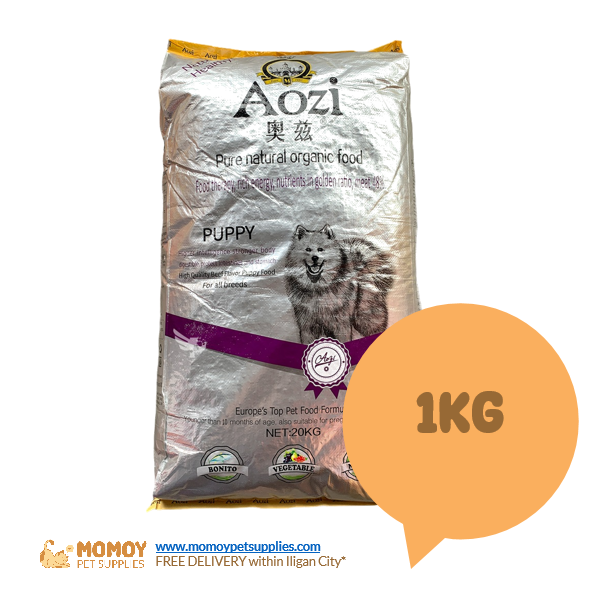 [R] AOZI DOG FOOD DRY - PUPPY (SILVER) 1KG - P195