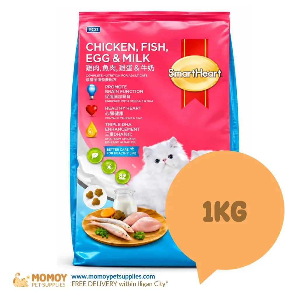 SMARTHEART CAT FOOD DRY - KITTEN 1KG (REPACK)