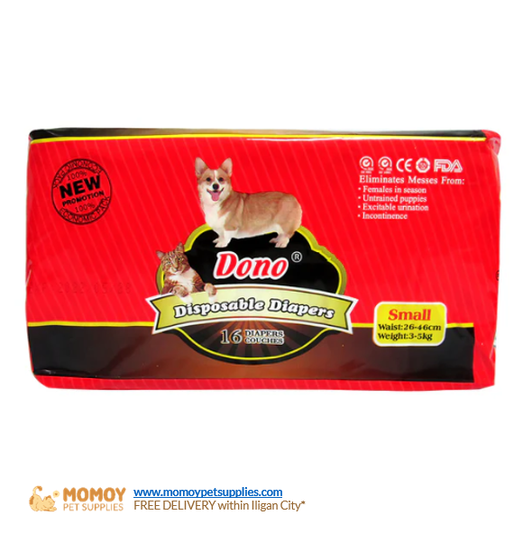 DONO DISPOSABLE DIAPER - FEMALE (SMALL) 1PIECE