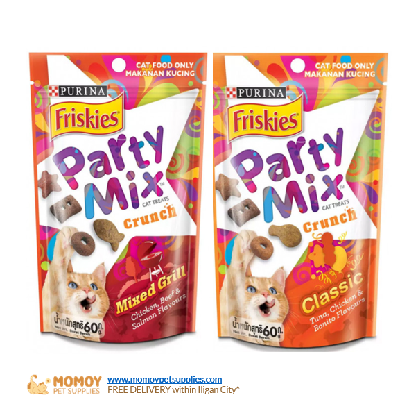 [R] PURINA PARTY MIX CAT TREATS 60G - P155