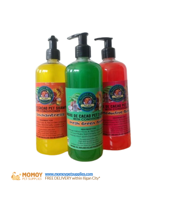 [R] FLUFFY PETS MADRE DE CACAO SHAMPOO AND CONDITIONER - FOR CATS & DOGS 650ML-₱235