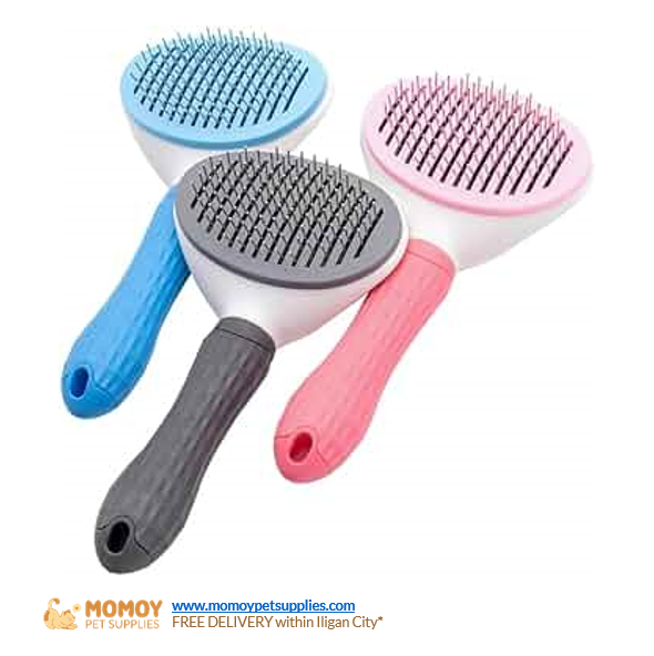 SHEDDING AND GROOMING PET BRUSH  (Pink)