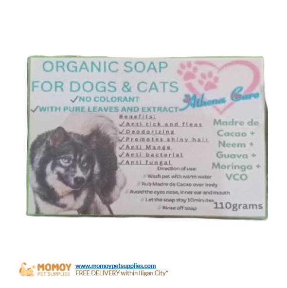 ATHENA ORGANIC SOAP - FOR CATS & DOGS 110G - P70